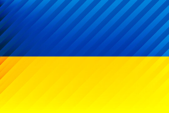 Special design vector pattern ukraine flag. National flag of Ukraine.