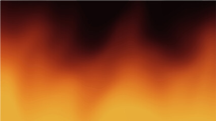 Translucent fire flames and sparks with horizontal repetition on black background. For used on dark illustrations. vector.