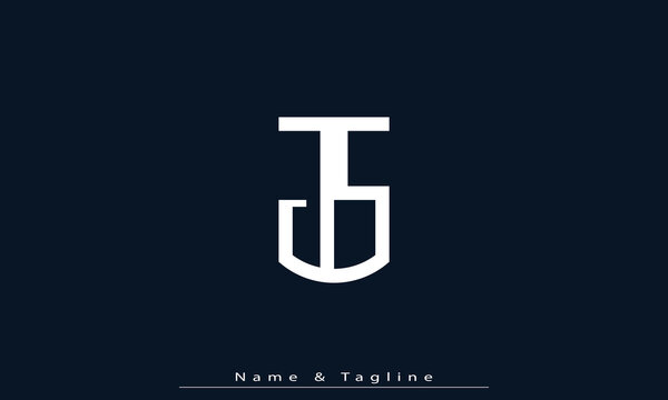 Alphabet letters Initials Monogram logo JS , SJ