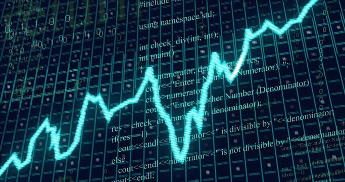 Animation of inflation text over data processing