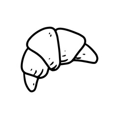 cake line art illustration for cafe and coffee shop design element