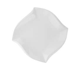 Modern ceramic plate on transparent png