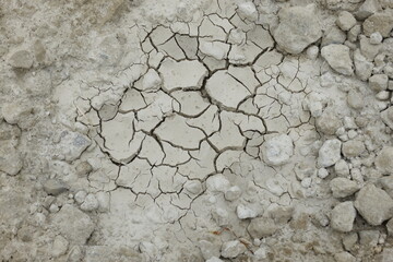 가뭄으로 갈라진 땅