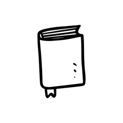 scripture icon with thin line style. Islamic logo design. Use for islamic event like ramadhan kareem and ied mubarak or for pictogram assets