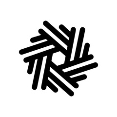 Snow line art illustration