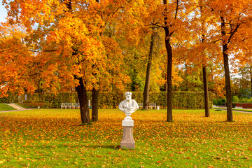 Catherine park in autumn, Pushkin, Saint Petersburg, Russia
