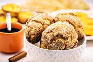 broa, is a type of corn and wheat bread traditionally made in Portugal and Brazil. It is made with a mixture of corn, wheat or cornmeal flour.