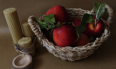 basket with vegetables