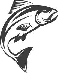 Fototapeta premium Mackerel common scombrid fish fishing sport mascot