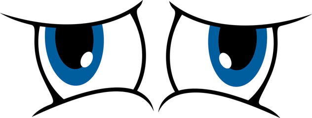 Eyes smile, face emoticon, cartoon emoji character