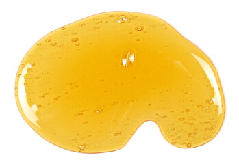 Honey isolated on white, top view