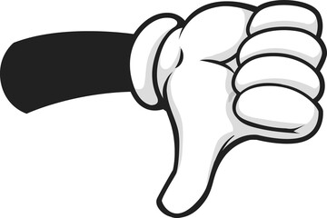 Dislike, rejection disapproval hand gesture sign