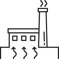 Nuclear, electrical power station isolated factory