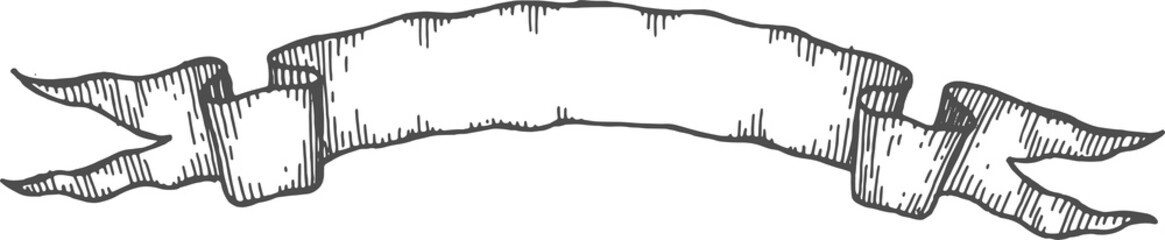 Pennant decorative ribbon banner isolate tape icon