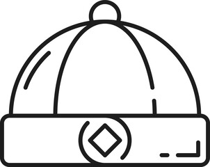 Hat traditional chinese national headwear item