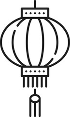 Paper lamp Chinese Korean Japanese lantern outline