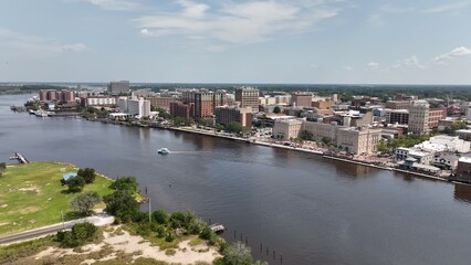 Fototapeta na wymiar City skyline of Wilmington, North Carolina