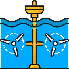 Wave station alternative energy source isolated