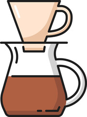 Pour over brewer alternative coffee making method