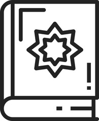 Koran book with arabic calligraphy Holy Quran