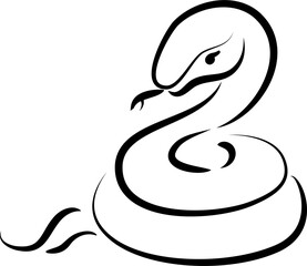Chinese horoscope snake lunar new year calligraphy