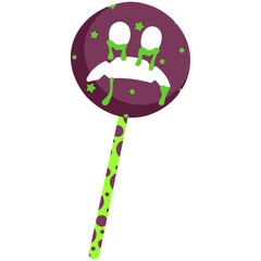 Monster With a Lollipop Illustration