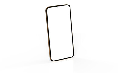 Smartphone. Mobile phone Template. Telephone 3d