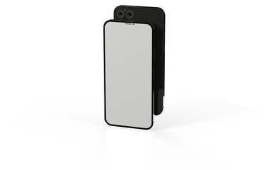 realistic smartphone template mockup for user experience presentation
