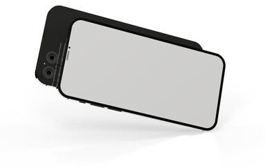 realistic smartphone template mockup for user experience presentation