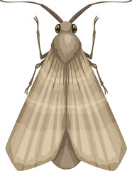 Moth icon, insect pest control disinsection