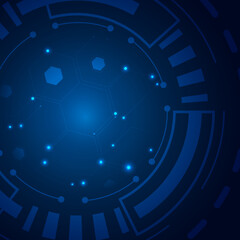 Technology background Hi-tech communication concept innovation abstract background vector illustration. Abstract circle digital.Vector abstract futuristic background.Technology concept