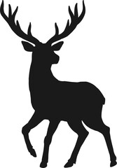 Fototapeta premium Buck reindeer animal isolated hunting sport mascot