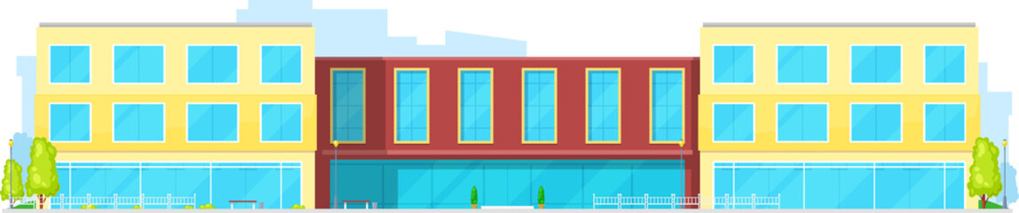 Real estate building or business office center