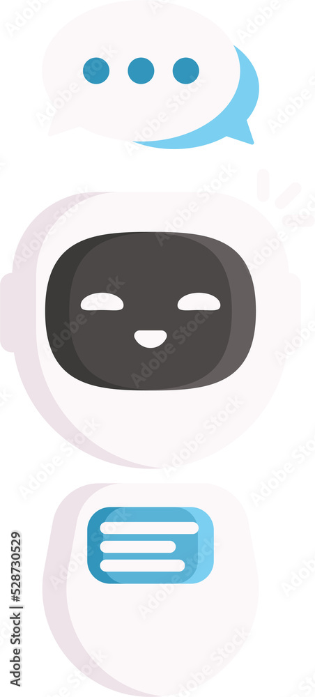 Poster chatbot virtual ai service support robot chat bot