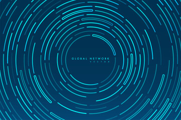 Abstract data transmission visualization