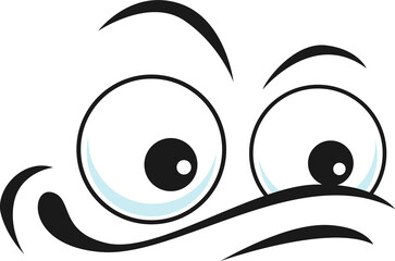 Apathetic indifferent emoticon emoji isolated icon