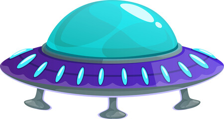 Alien space ship isolated flying saucer spacecraft