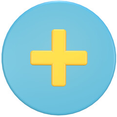 3d medical icon simple