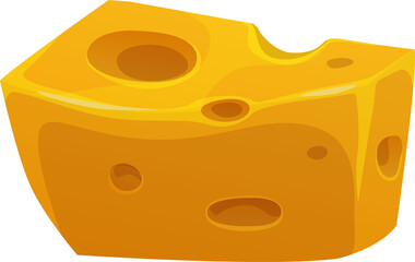 Swiss cheese Emmental dairy food of cows milk