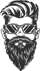Gentleman in glasses, stylish hipster portrait