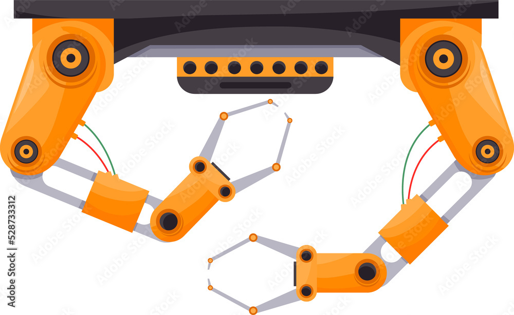 Poster automated claw, robotic arms, manufacture robots