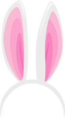Bunny ears vector icon, Easter rabbit headband