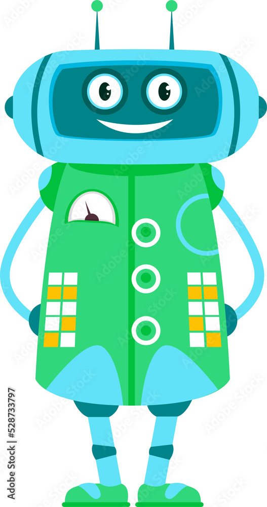 Fototapete future tech intelligence helper robot automation