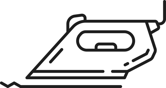 Smoothing iron household appliance isolated icon
