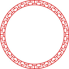 Round oriental lattice, old arabesque circle frame