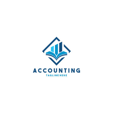 acounting financial and vector design logo