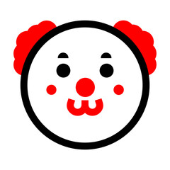Obraz premium Clown Emoticon isolated