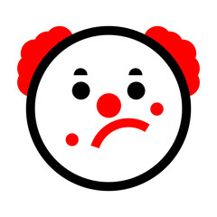 Obraz premium Clown Emoticon isolated