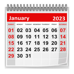 Calendar - January 2023