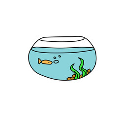 Aquarium house, underwater aquarium bowl